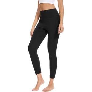 GYS Bamboo Viscose Leggings for Women, Ultra-Soft Yoga Pants(Black)