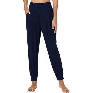 GYS Bamboo Viscose Women Joggers Pajama Pants(Navy)