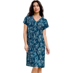 GYS Women’s Bamboo Viscose Cooling Nightgown(Drawn Flowers)