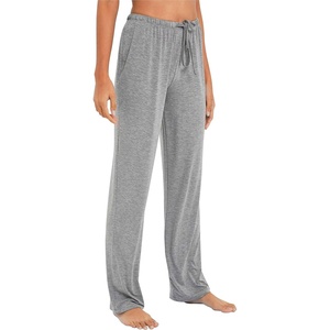 GYS Women’s Bamboo Viscose Pajama Pants, Soft Lightweight Lounge Bottoms(A-heather Grey)
