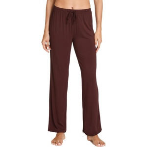 GYS Women’s Bamboo Viscose Pajama Pants, Soft Lightweight Lounge Bottoms(Ficus Red)