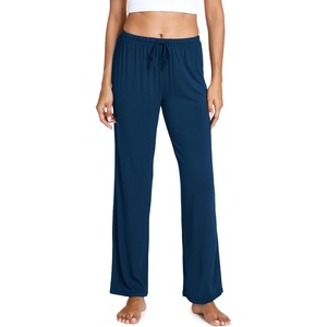 GYS Women’s Bamboo Viscose Pajama Pants, Soft Lightweight Lounge Bottoms(Ink Blue)