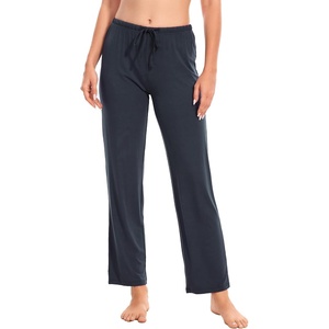 GYS Women’s Bamboo Viscose Pajama Pants, Soft Lightweight Lounge Bottoms(Midnight Blue)