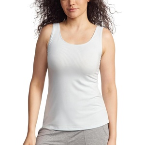 GYS Womens Bamboo Viscose Ribbed Summer Tank Tops(Breezy Blue)