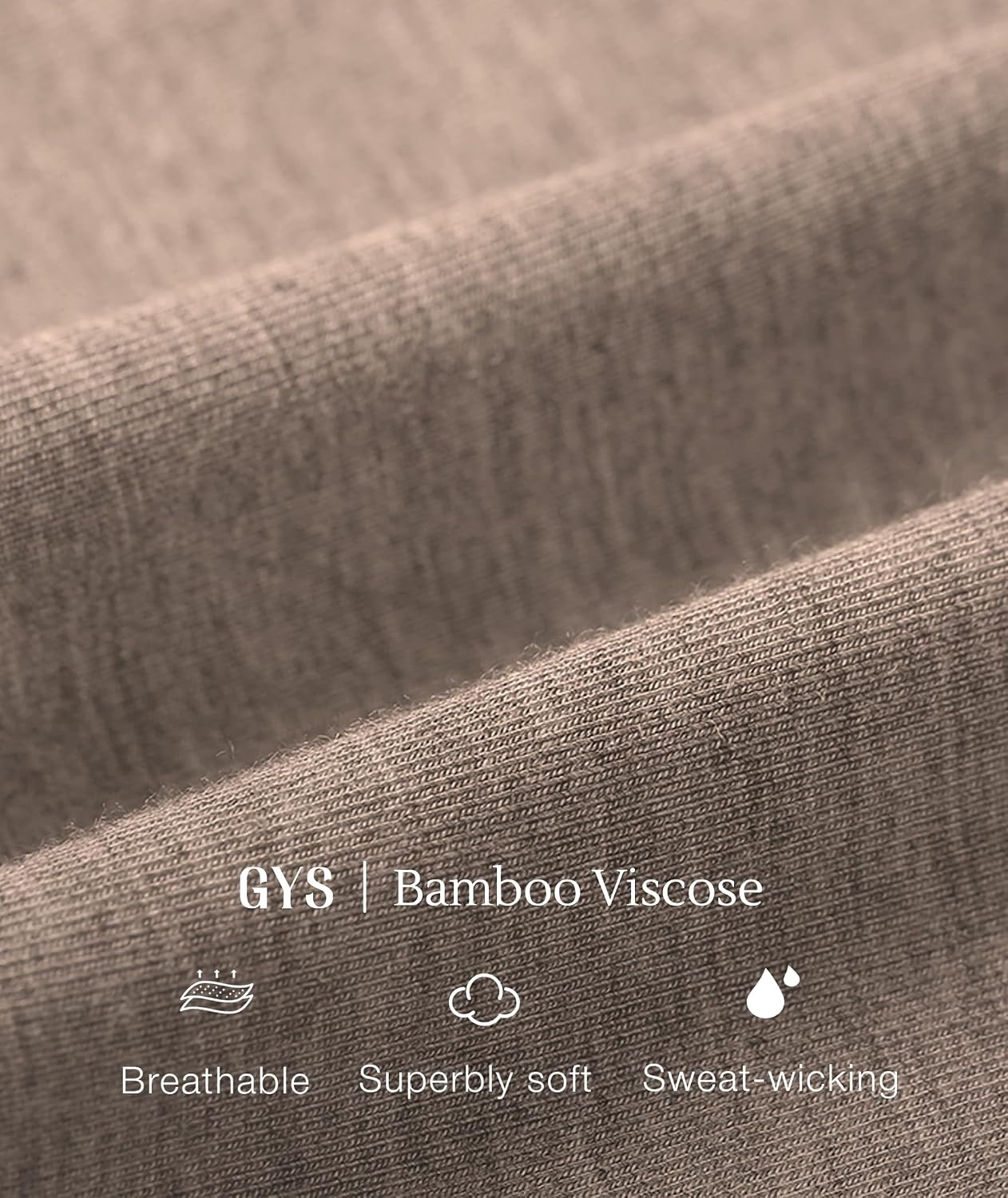 image:imageGYS Bamboo Viscose Pajamas for Women Cooling Bermuda Short Pajamas SetsCamel
