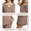 GYS Bamboo Viscose Pajamas for Women, Cooling Bermuda Short Pajamas Sets(Camel)