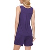 GYS Bamboo Viscose Pajamas for Women Set, Sleeveless Summer Sleepwear(Purple)