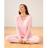 GYS Women’s Bamboo Viscose Pajama Set, Wide Waistband Cooling(Pink)