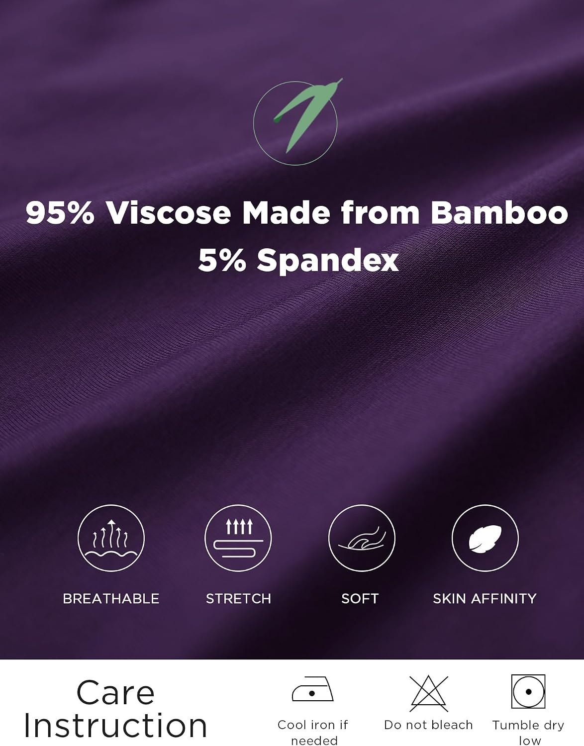image:imageGYS Womens Bamboo Viscose Cooling Tank NightgownsPurple