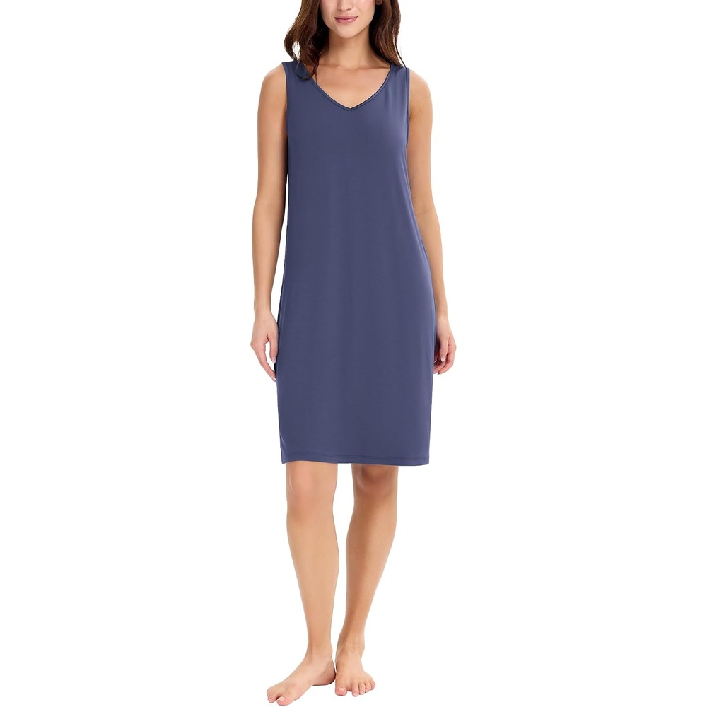 image:imageGYS Cooling Bamboo Viscose Nightgowns for WomenNavy