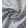 GYS Bamboo Viscose Pajama Sets for Women, Soft Matching Fitted Loungewear(Heather Grey)