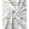 GYS Cooling Bamboo Viscose Nightgowns for Women(Lavender Stripes)