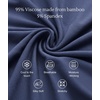 GYS Cooling Bamboo Viscose Nightgowns for Women(Navy)