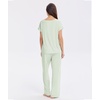 GYS Women Bamboo Viscose Short Sleeve Pajamas(Canary Green)