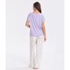 GYS Women Bamboo Viscose Short Sleeve Pajamas(Lavender Whisper)