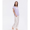 GYS Women Bamboo Viscose Short Sleeve Pajamas(Lavender Whisper)