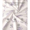 GYS Women Bamboo Viscose Short Sleeve Pajamas(Lavender Whisper)
