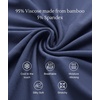 GYS Women Bamboo Viscose Short Sleeve Pajamas(Navy)