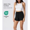 GYS Women’s Bamboo Viscose Cooling High Waisted Pajama Shorts(Black)