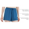 GYS Women’s Bamboo Viscose Cooling High Waisted Pajama Shorts(Blue)