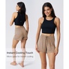 GYS Women’s Bamboo Viscose Cooling High Waisted Pajama Shorts(Camel)