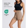 GYS Women’s Bamboo Viscose Cooling High Waisted Pajama Shorts(Camel)