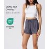 GYS Women’s Bamboo Viscose Cooling High Waisted Pajama Shorts(Dark Grey)