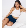 GYS Women’s Bamboo Viscose Cooling High Waisted Pajama Shorts(Ink Blue)