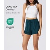 GYS Women’s Bamboo Viscose Cooling High Waisted Pajama Shorts(Lyons Blue)