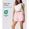 GYS Women’s Bamboo Viscose Cooling High Waisted Pajama Shorts(Pink)