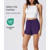 GYS Women’s Bamboo Viscose Cooling High Waisted Pajama Shorts(Purple)