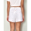 GYS Women’s Bamboo Viscose Cooling High Waisted Pajama Shorts(White Stars)
