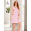 GYS Women’s Bamboo Viscose Cooling Tank Nightgowns(Pink)