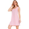 GYS Women’s Bamboo Viscose Cooling Tank Nightgowns(Pink)