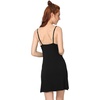 GYS Women’s Bamboo Viscose Full Slips for Under Dresses Cami Slip Dress(A- Black)