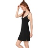 GYS Women’s Bamboo Viscose Full Slips for Under Dresses Cami Slip Dress(A- Black)