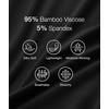 GYS Women’s Bamboo Viscose Full Slips for Under Dresses Cami Slip Dress(B- Black)