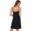 GYS Women’s Bamboo Viscose Full Slips for Under Dresses Cami Slip Dress(B- Black)