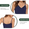 GYS Women’s Bamboo Viscose Full Slips for Under Dresses Cami Slip Dress(B- Navy)