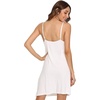 GYS Women’s Bamboo Viscose Full Slips for Under Dresses Cami Slip Dress(B- White)