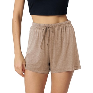 GYS Women’s Bamboo Viscose Cooling High Waisted Pajama Shorts(Camel)