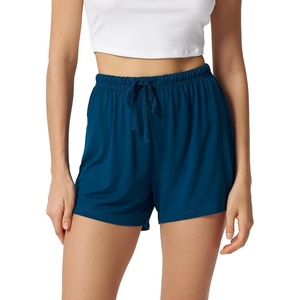 GYS Women’s Bamboo Viscose Cooling High Waisted Pajama Shorts(Ink Blue)