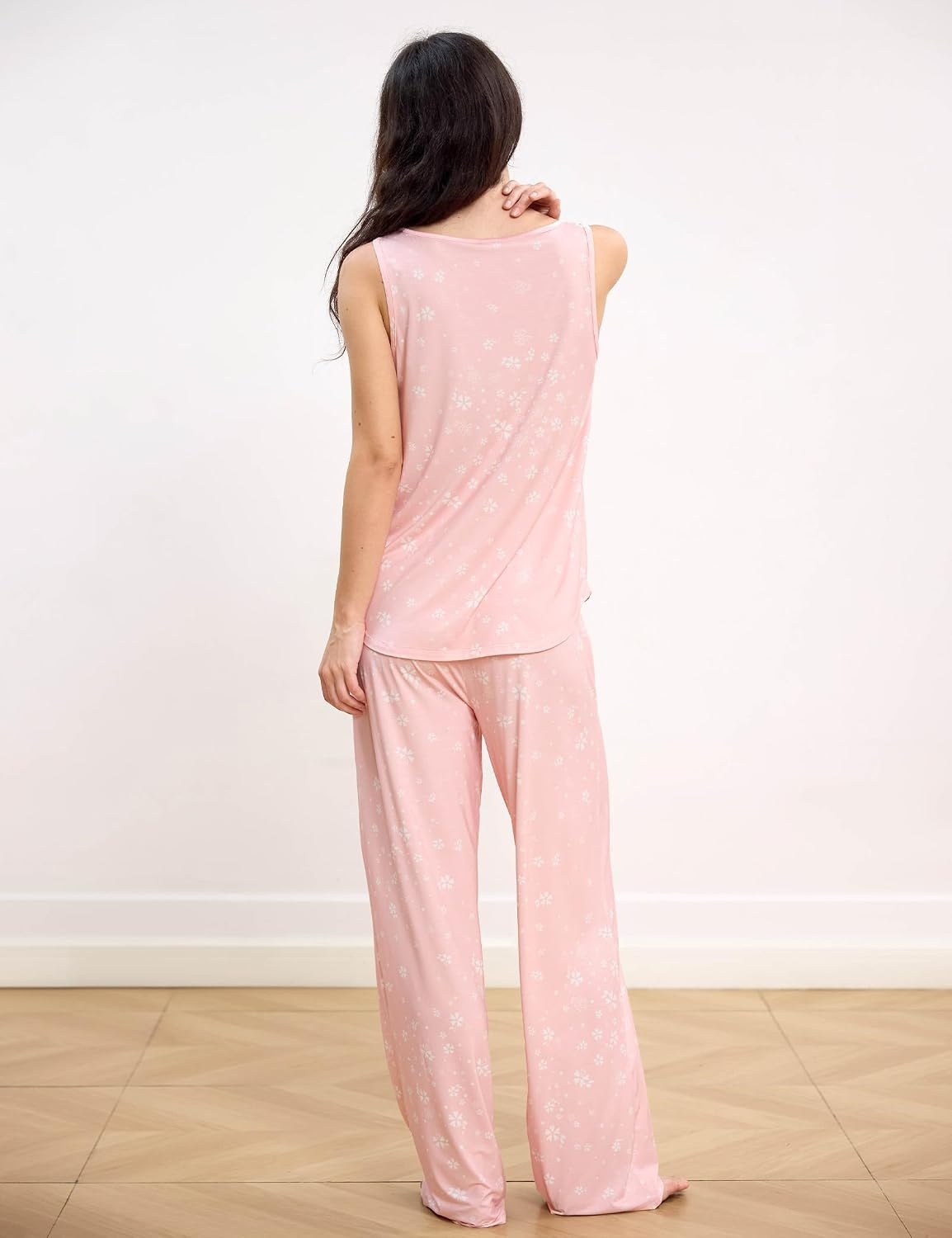 image:imageGYS Cooling Bamboo Viscose Pajamas for WomenPink Floral