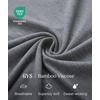 GYS Bamboo Viscose Pajamas for Women Set, Summer Capri Pajamas Sleepwear(Dark Heather Grey)