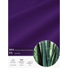 GYS Bamboo Viscose Pajamas for Women Set, Summer Capri Pajamas Sleepwear(Purple)