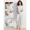 GYS Bamboo Viscose Women’s Capri Pajamas Set(Breezy Blue)
