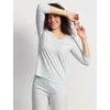 GYS Bamboo Viscose Women’s Capri Pajamas Set(Breezy Blue)
