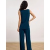 GYS Cooling Bamboo Viscose Pajamas for Women(Ink Blue)
