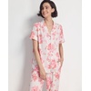 GYS Women’s Bamboo Viscose Cooling Notch Collar Button Down Pajama Set(Peony)