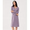 GYS Bamboo Viscose Nightgowns for Women Soft Long Sleeve V-Neck Sleep Shirt(Violet)